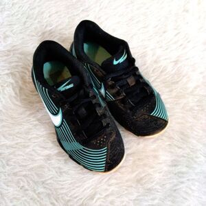 Nike FastFlex Softball Youth Size 11 C Athletic Cleats Shoes Youth Black Green